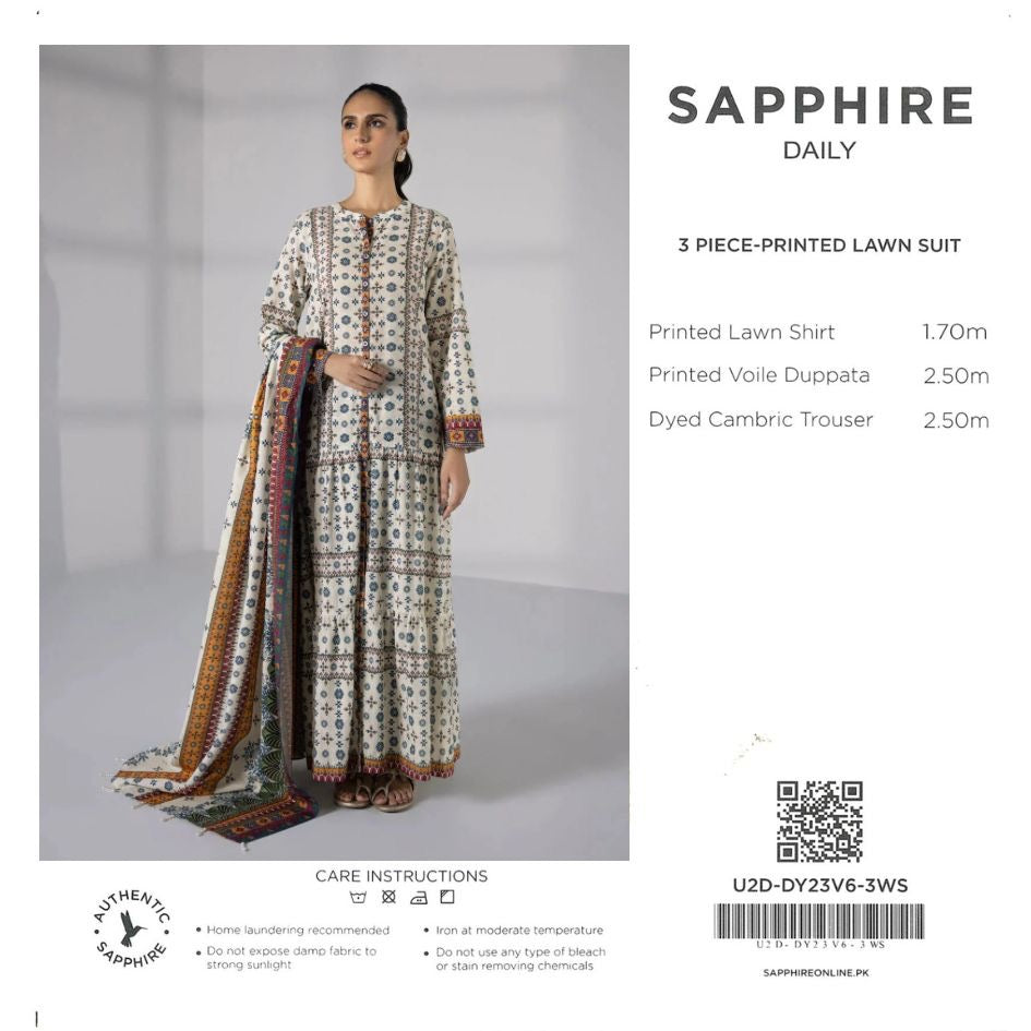 SAPHHIRE LAWN 3PC