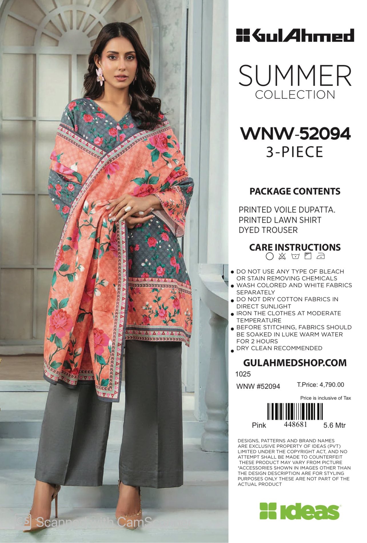 Lawn 3Pc By Gul Ahmed