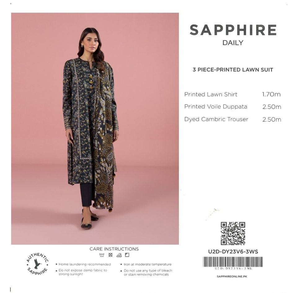 SAPHHIRE LAWN 3PC