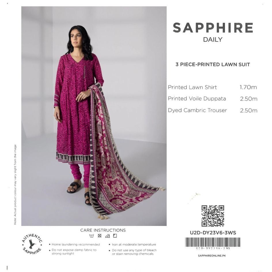 SAPHHIRE LAWN 3PC