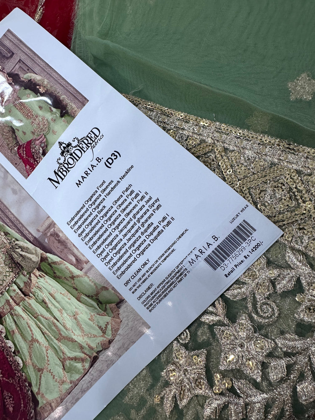 MARIA.B 3PC LUXURY EMBROIDERED