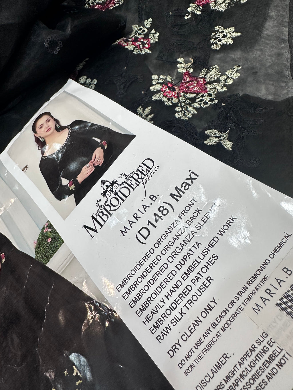 MARIA B LUXURY HEAVY EMBROIDERED 3PC