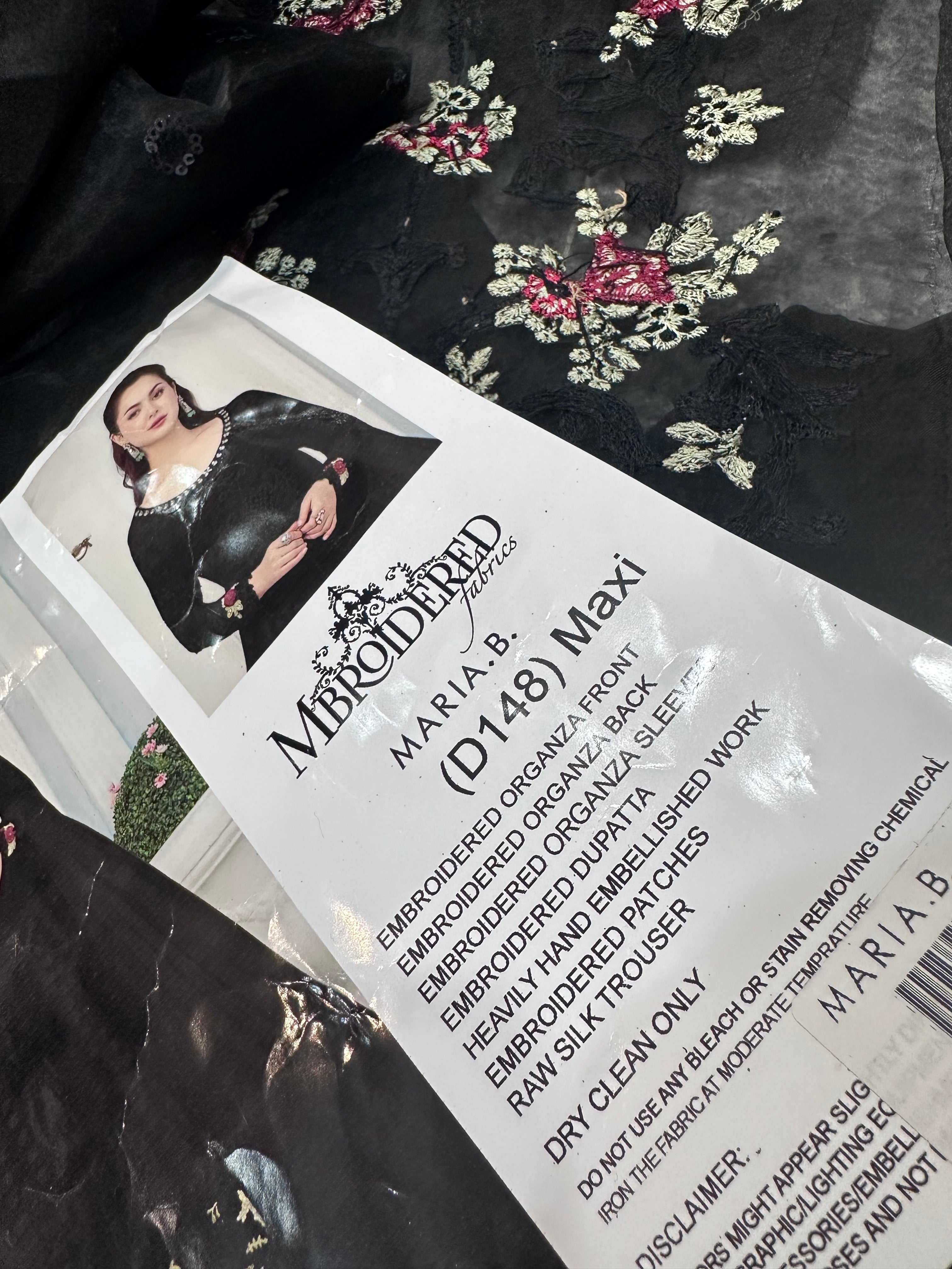 MARIA B LUXURY HEAVY EMBROIDERED 3PC