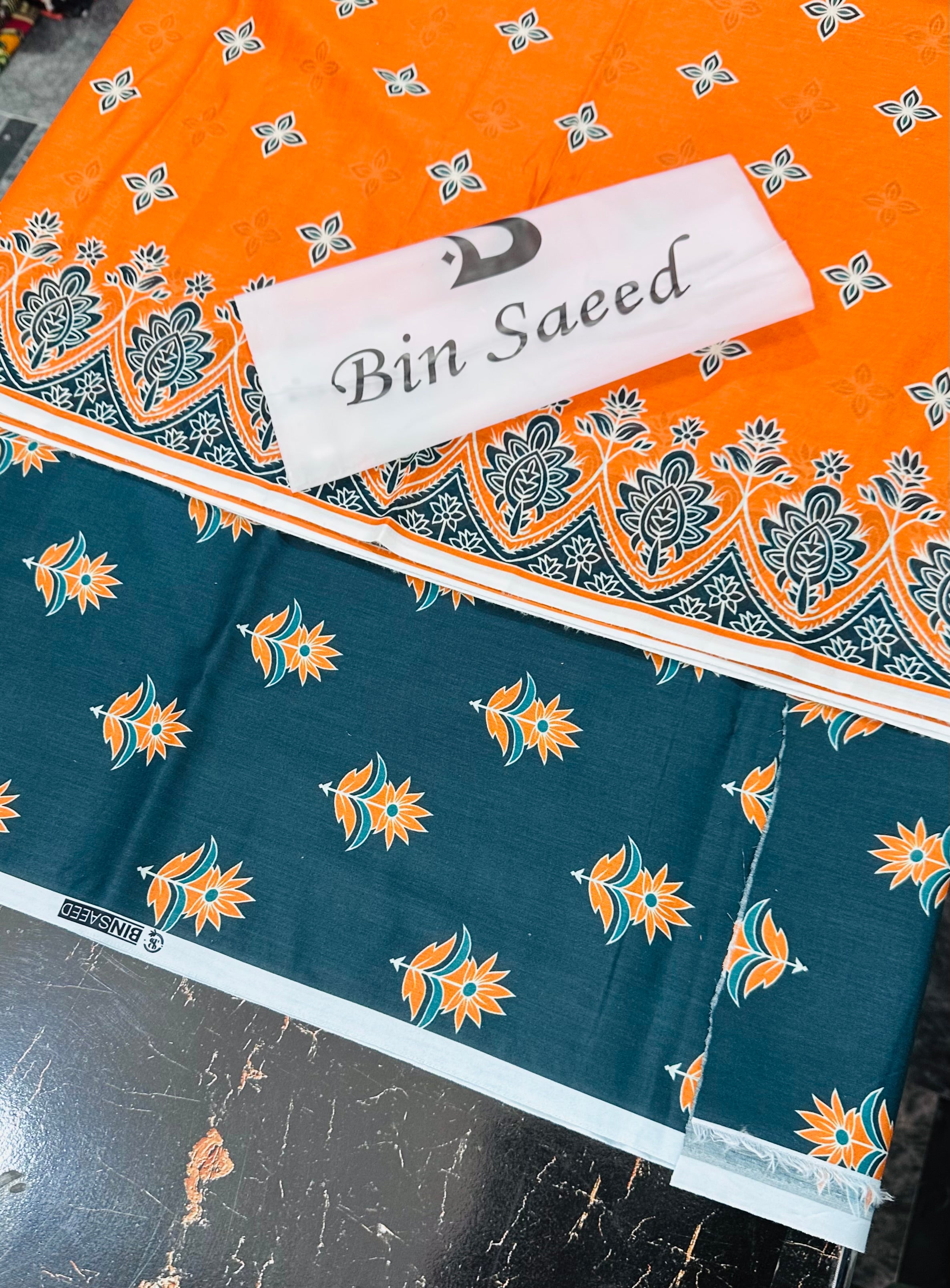 (Bin Saeed| DS 6| DIGITAL PRINTED LAWN 3PC VOIL LAWN DUPATTA