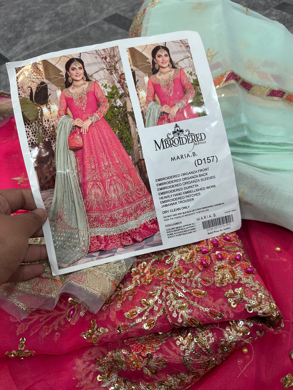 MARIA.B. 3pc LUXURY EMBROIDERED