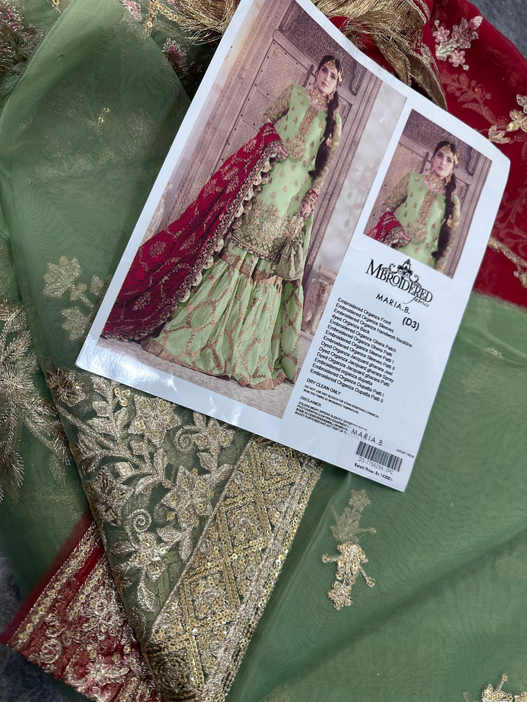 MARIA.B 3PC LUXURY EMBROIDERED