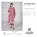 SAPHHIRE 3 PIECE - PRINTED LAWN SUIT