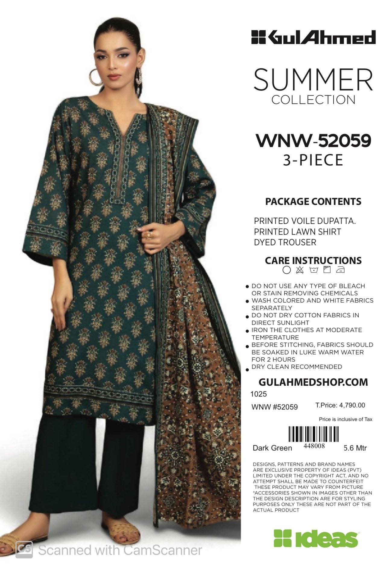 Lawn 3Pc By Gul Ahmed