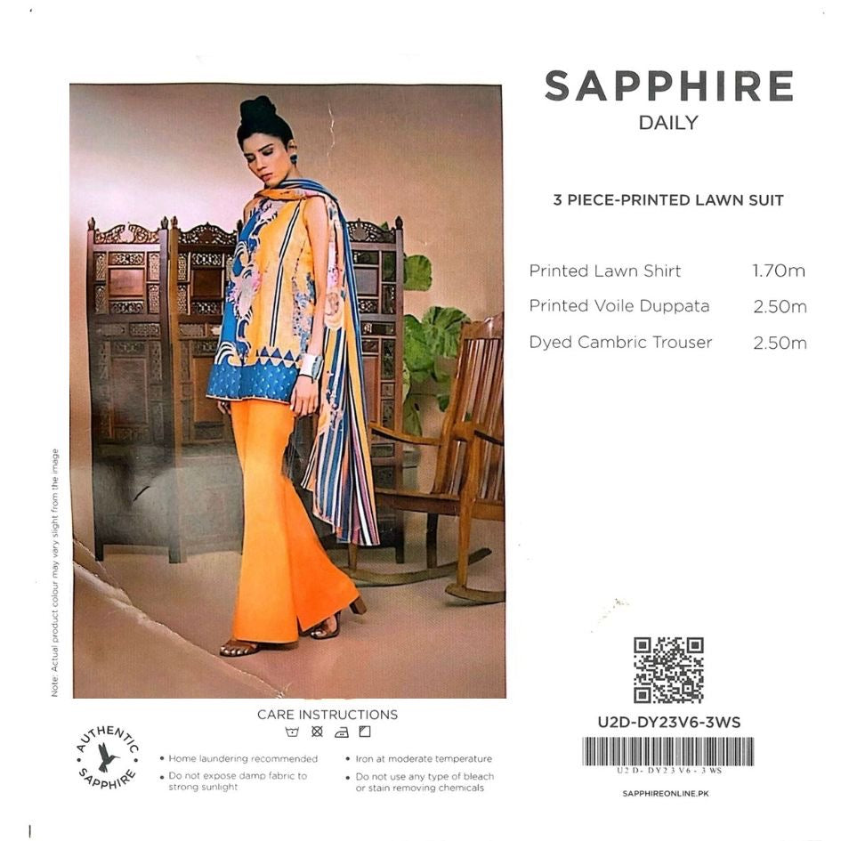 SAPHHIRE LAWN 3PC