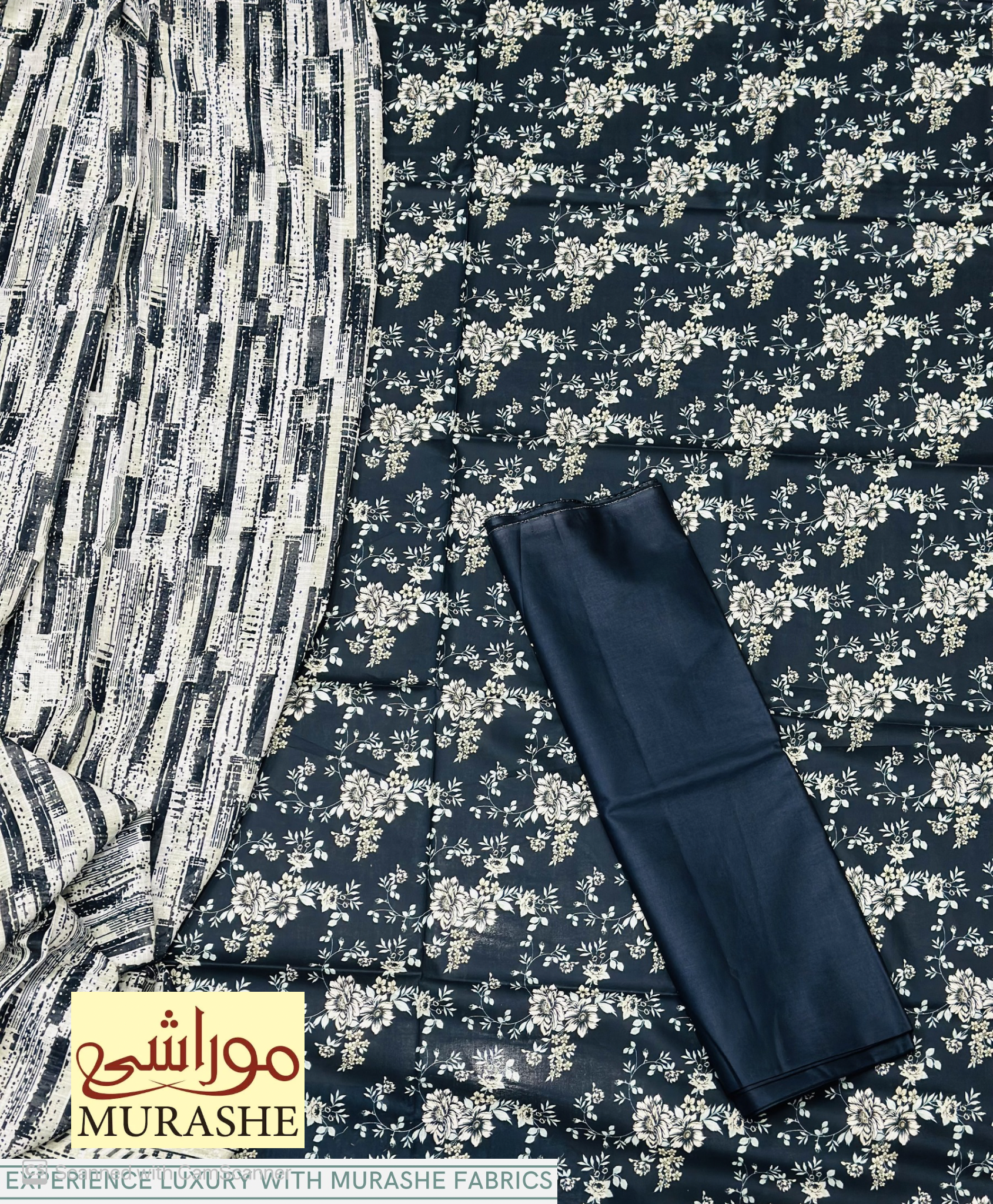 ORIGINALL 💯 LAWN 3PC BY MURASHEE