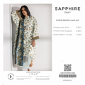 SAPHHIRE 3 PIECE - PRINTED LAWN SUIT