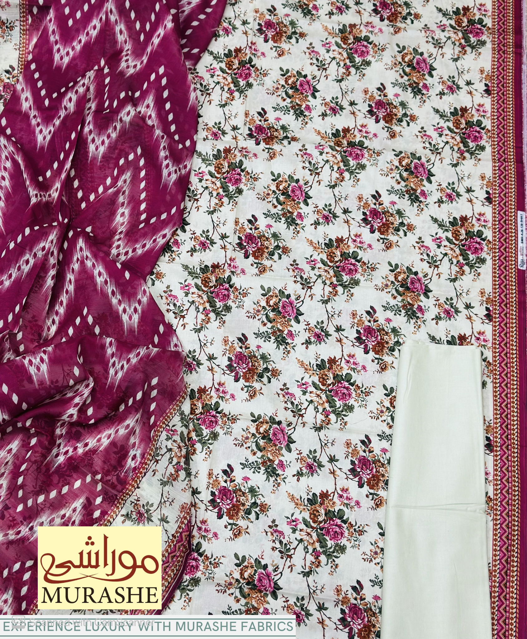 ORIGINALL 💯 LAWN 3PC BY MURASHEE