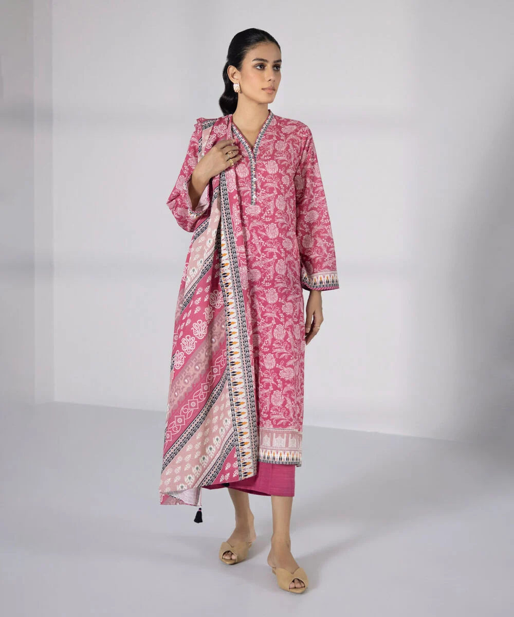 SAPHHIRE 3 PIECE - PRINTED LAWN SUIT