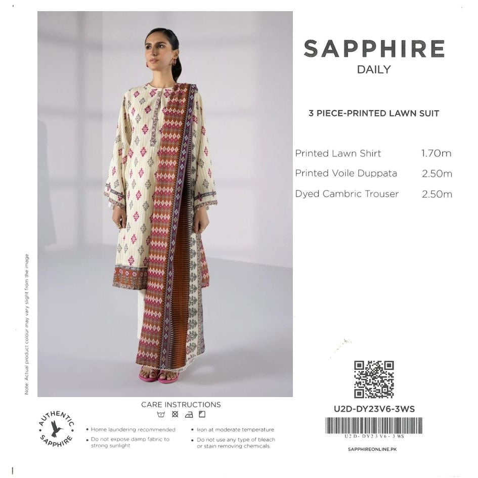 SAPHHIRE LAWN 3PC