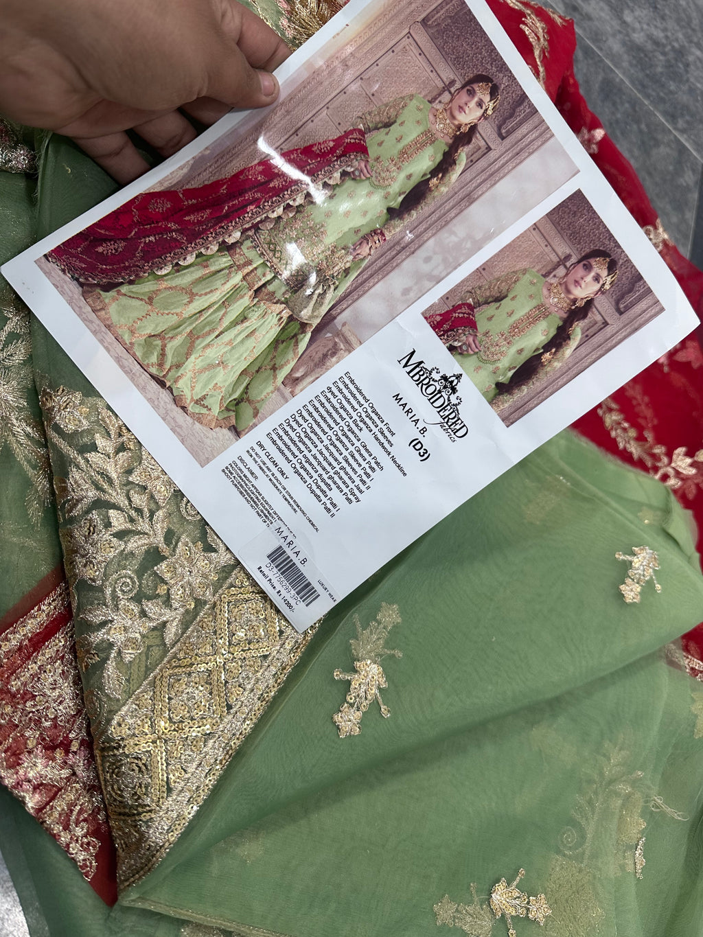 MARIA.B 3PC LUXURY EMBROIDERED